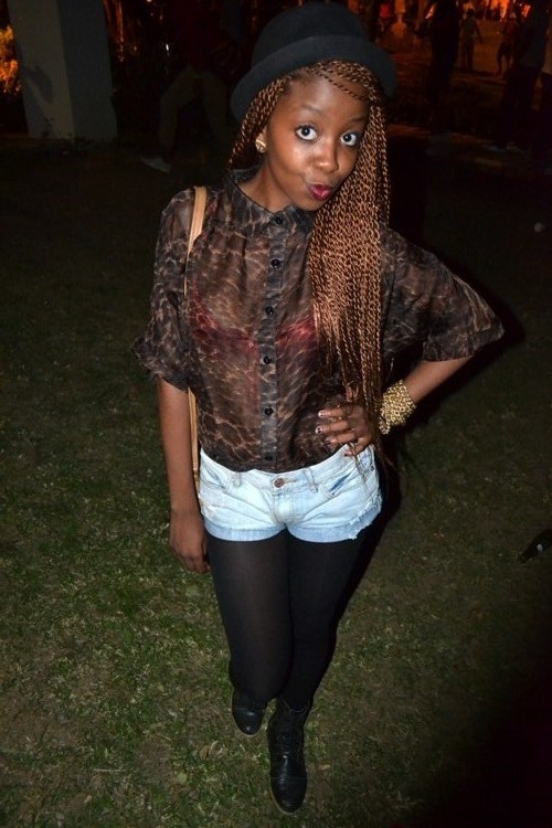 animal print blouse, african street style